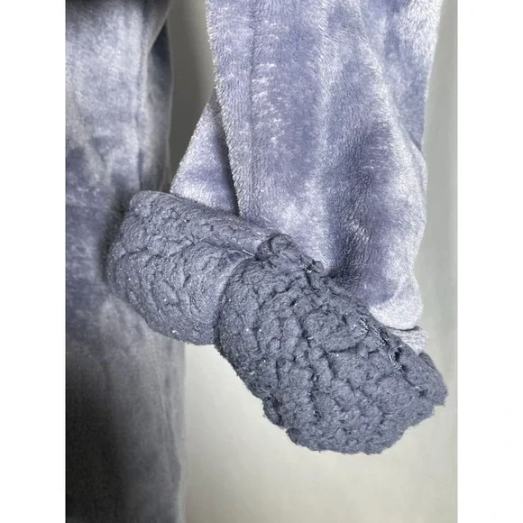 Natori Purple Plush Sherpa Zip Caftan Lounger Robe Women's XS - Picture 7 of 12